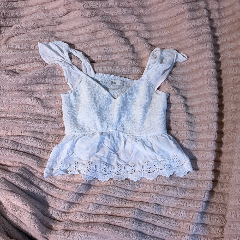 White summer Hollister shirt